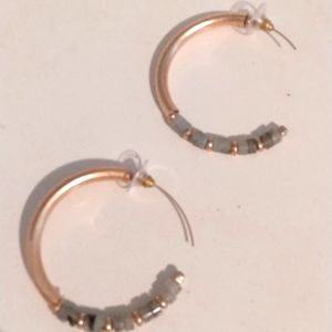 Decorative Gold hoop earrings